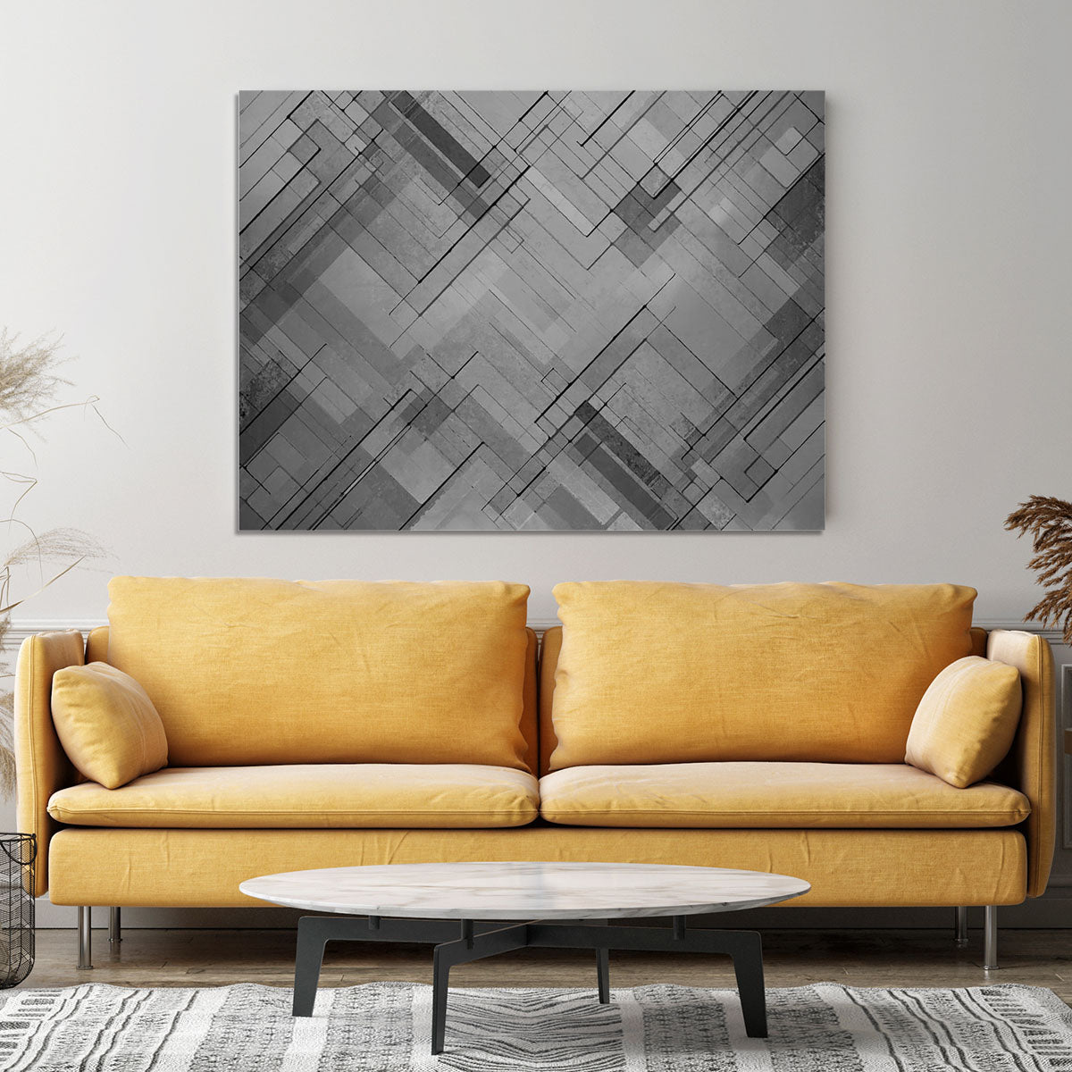 Black Chevron Background Canvas Print or Poster - Canvas Art Rocks - 4