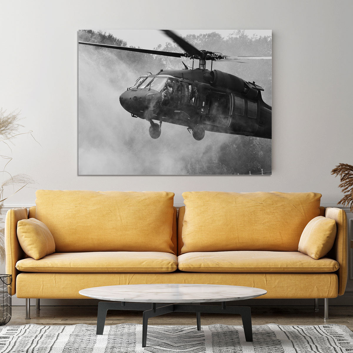 Black Hawk Helicopter Canvas Print or Poster - Canvas Art Rocks - 4