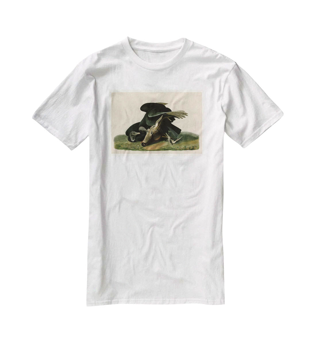 Black Vulture by Audubon T-Shirt - Canvas Art Rocks - 5