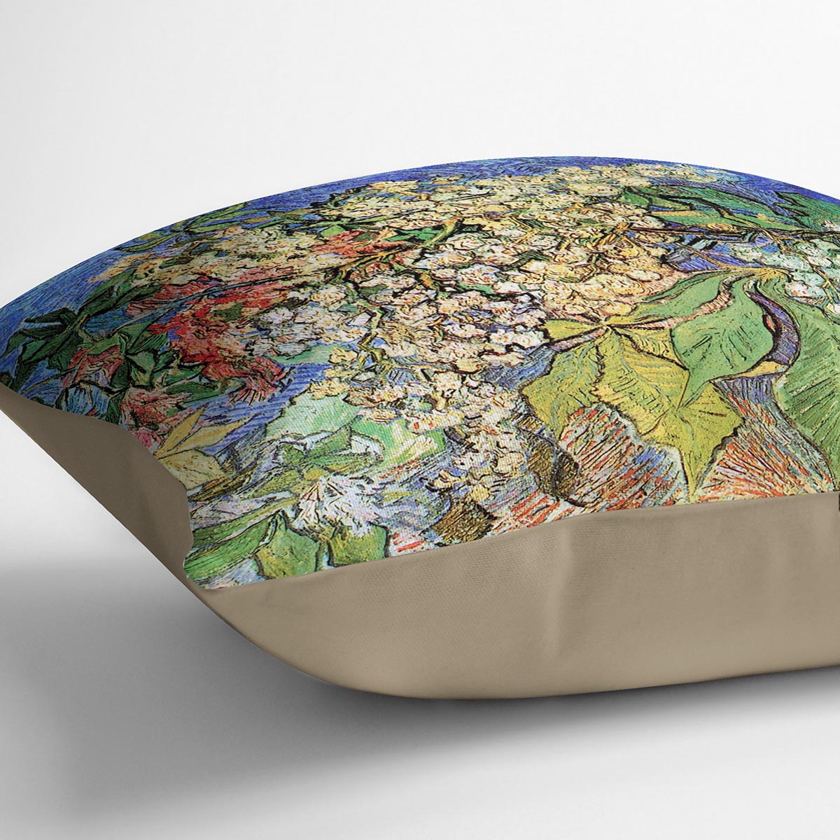 Blossoming Chestnut Branches by Van Gogh Cushion