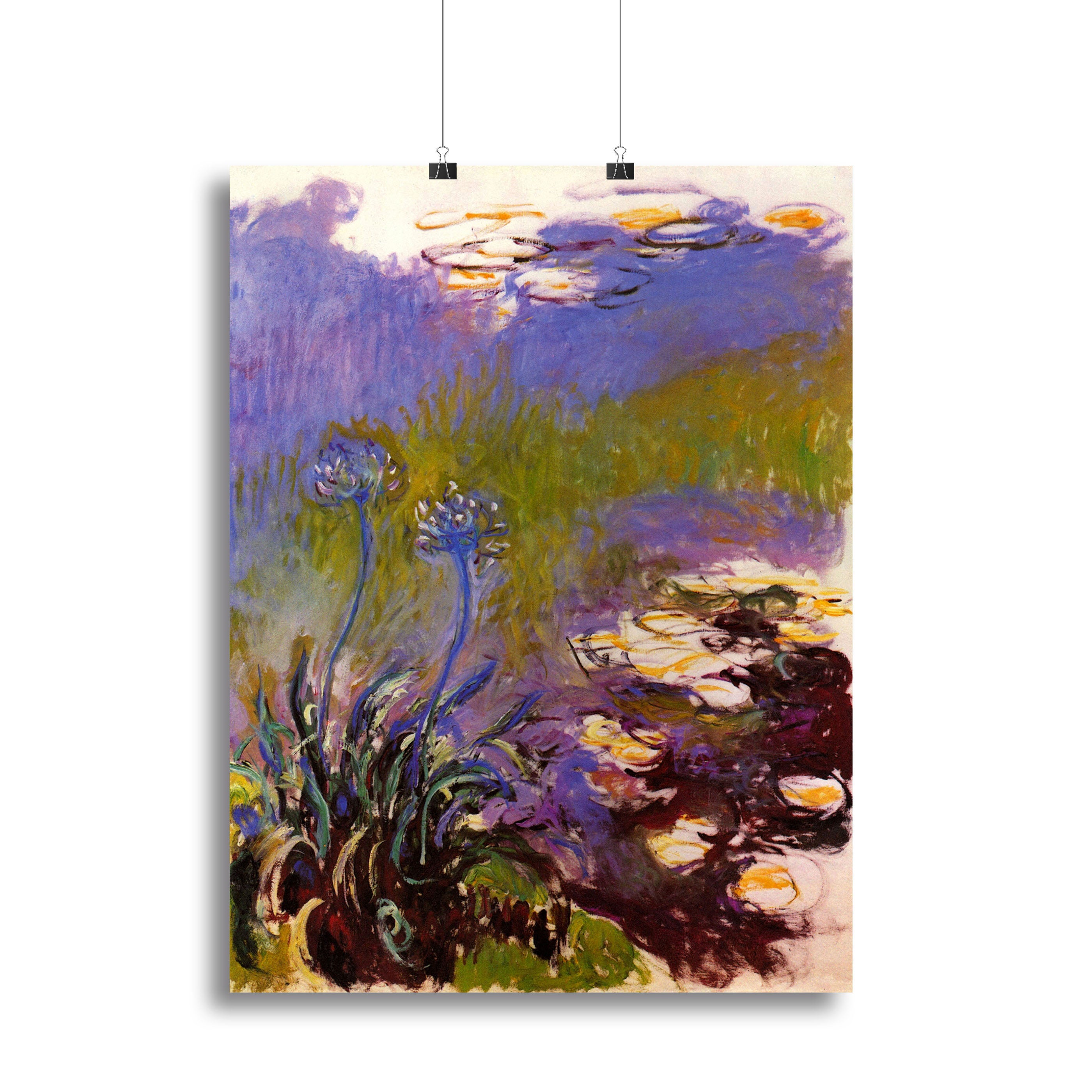 Blue Tuberosen by Monet Canvas Print or Poster - Canvas Art Rocks - 2