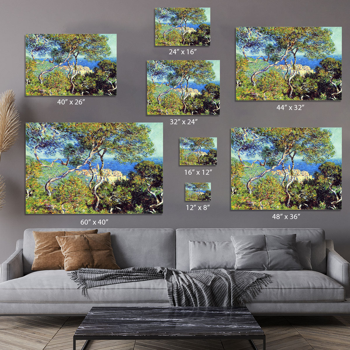 Bordighera by Monet Canvas Print or Poster - Canvas Art Rocks - 7