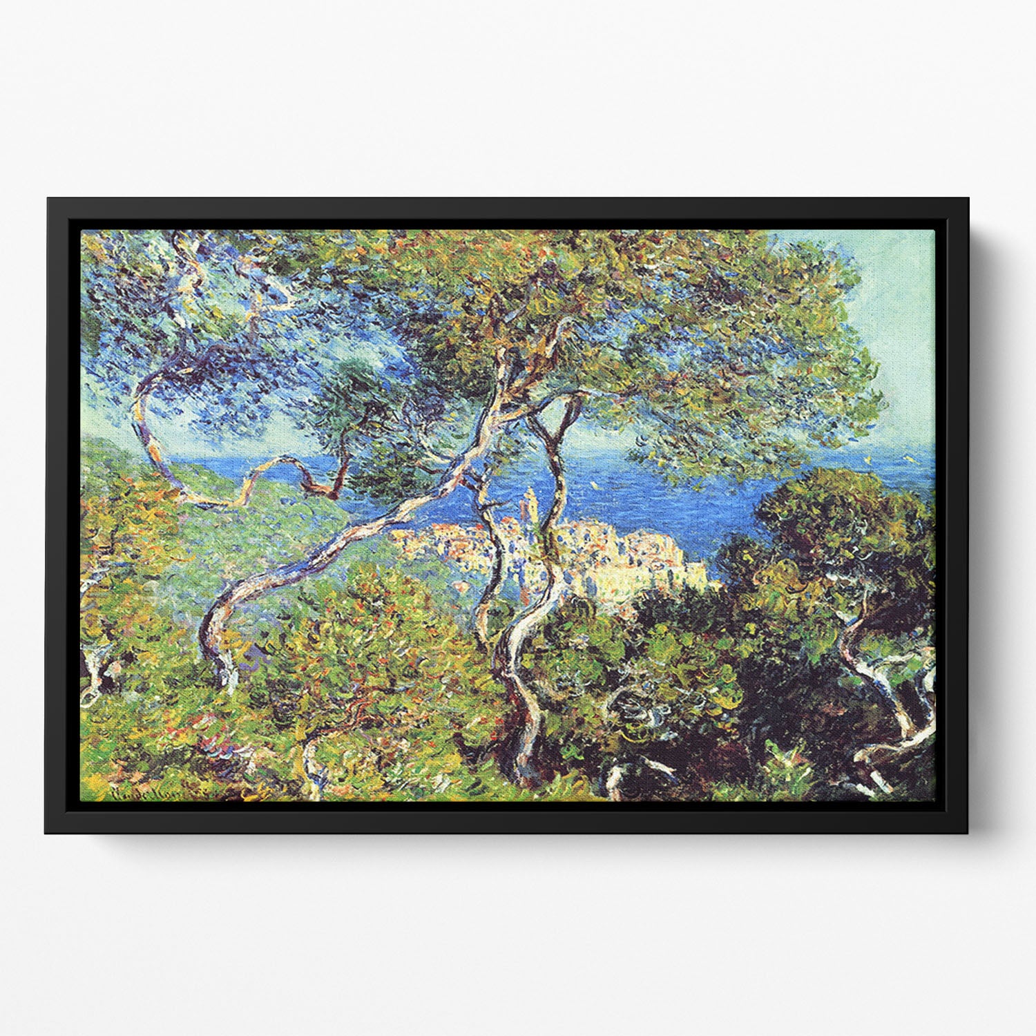 Bordighera by Monet Floating Framed Canvas