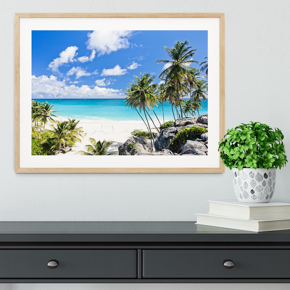Bottom Bay Barbados Framed Print - Canvas Art Rocks - 3