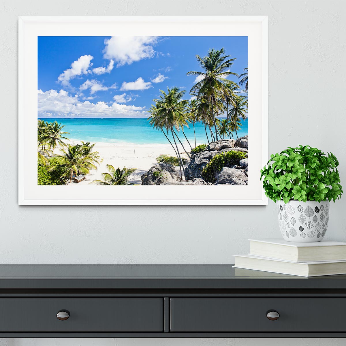 Bottom Bay Barbados Framed Print - Canvas Art Rocks - 5
