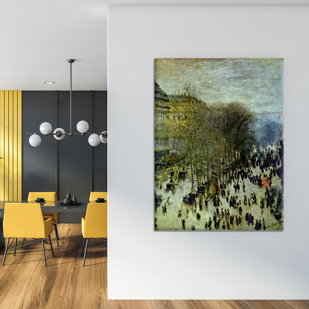 Boulevard of Capucines by Monet Canvas Print or Poster - Canvas Art Rocks - 4