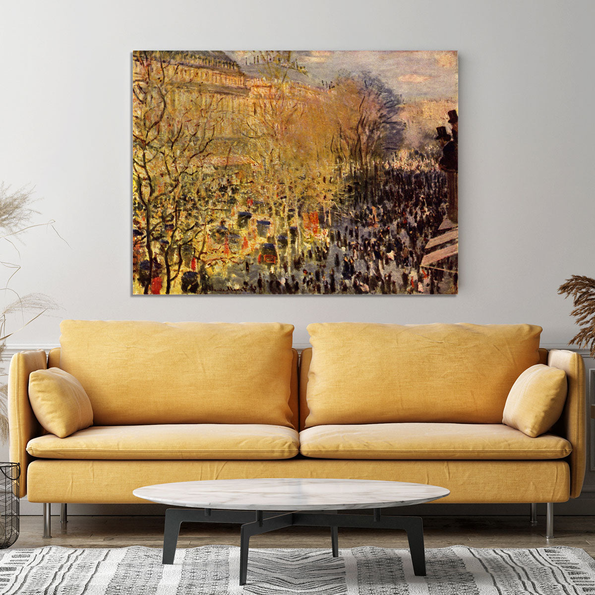 Boulevard of Capucines in Paris by Monet Canvas Print or Poster - Canvas Art Rocks - 4