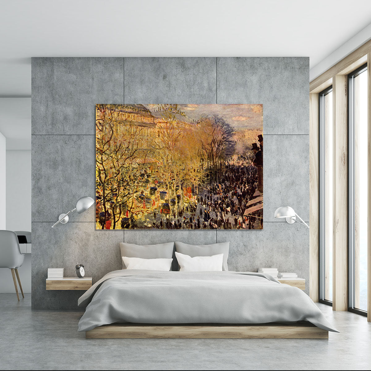 Boulevard of Capucines in Paris by Monet Canvas Print or Poster - Canvas Art Rocks - 5