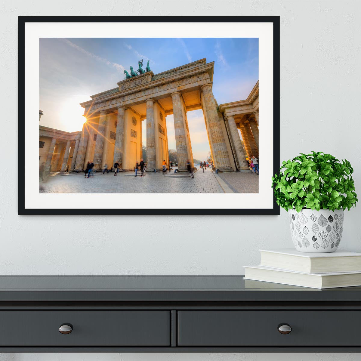 Brandenburg gate Framed Print - Canvas Art Rocks - 1