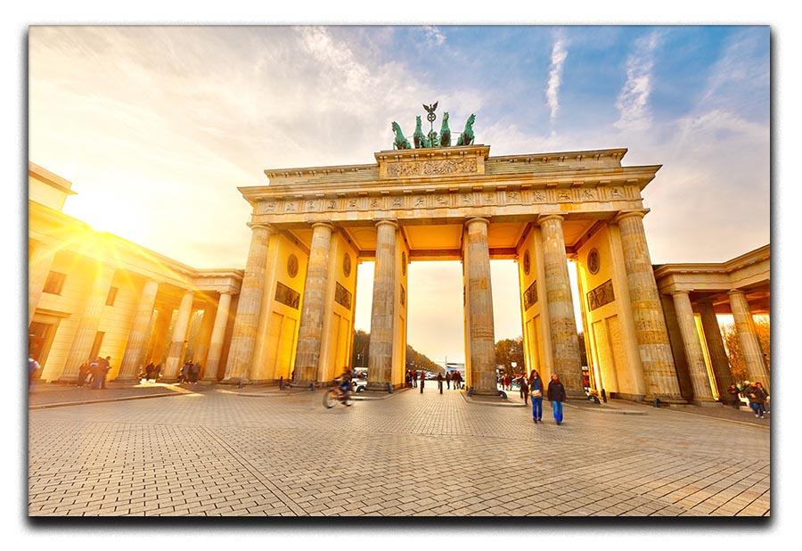 Brandenburg gate at sunset Canvas Print or Poster  - Canvas Art Rocks - 1