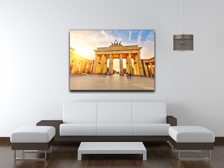 Brandenburg gate at sunset Canvas Print or Poster - Canvas Art Rocks - 4