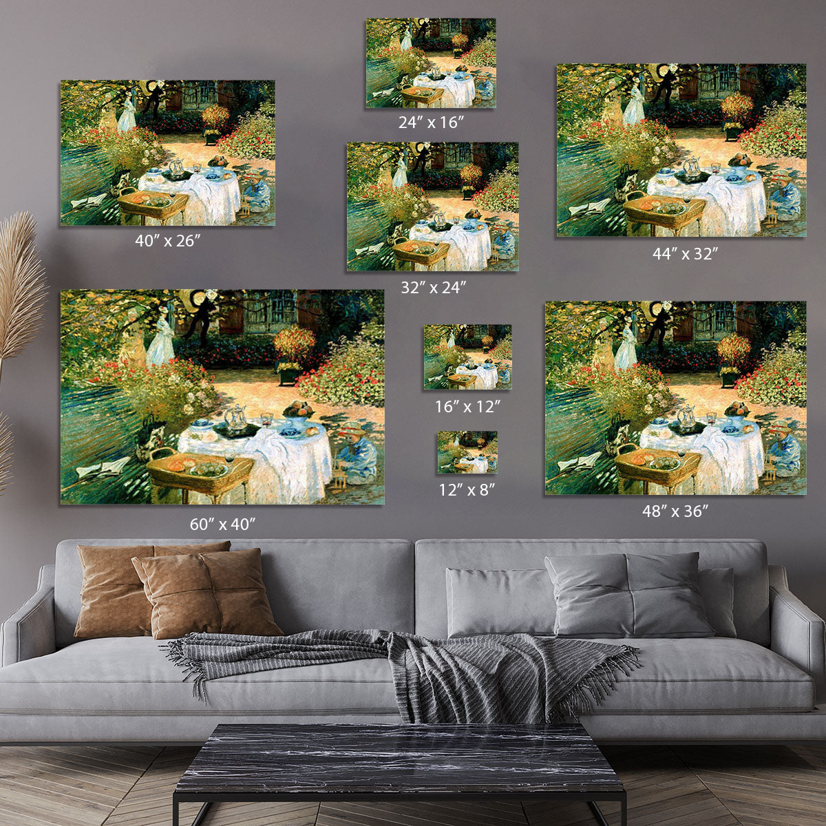 Breakfast by Monet Canvas Print or Poster - Canvas Art Rocks - 7