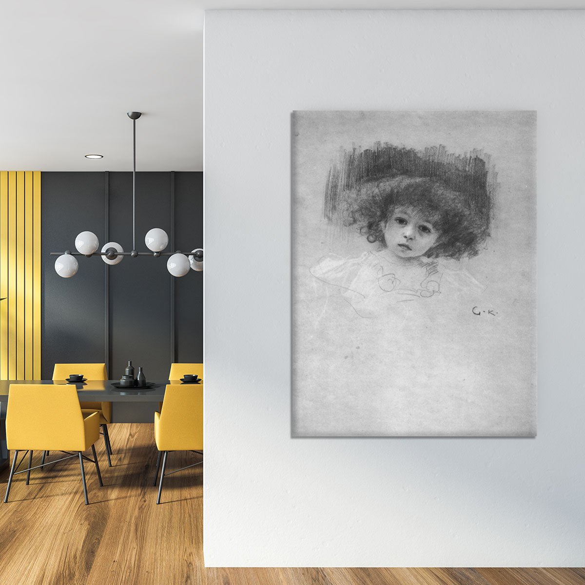 Breast image of a child by Klimt Canvas Print or Poster - Canvas Art Rocks - 4