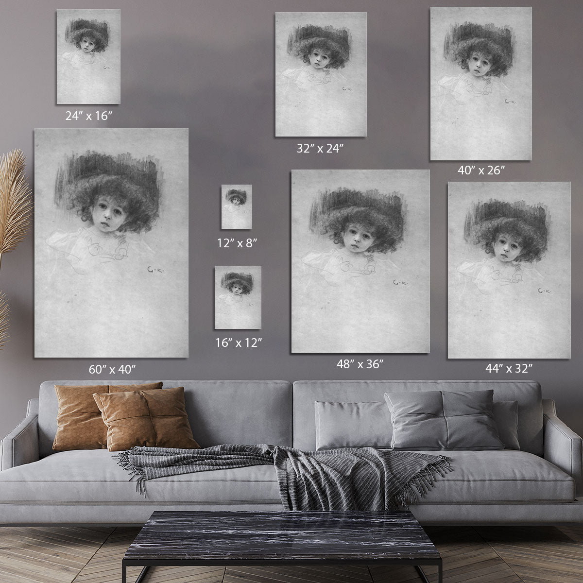 Breast image of a child by Klimt Canvas Print or Poster - Canvas Art Rocks - 7