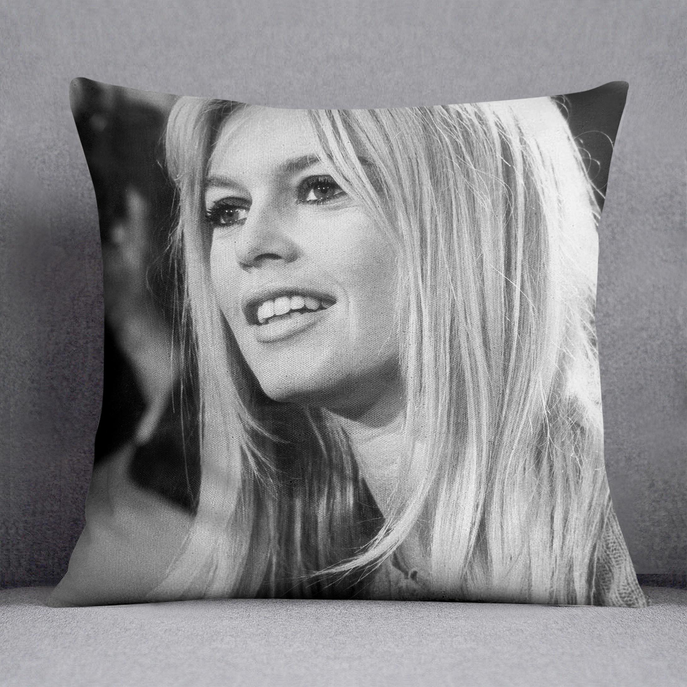 Brigitte Bardot in 1966 Cushion - Canvas Art Rocks - 1