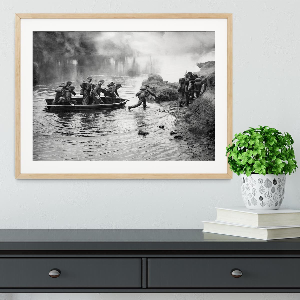 British troops training Framed Print - Canvas Art Rocks - 3