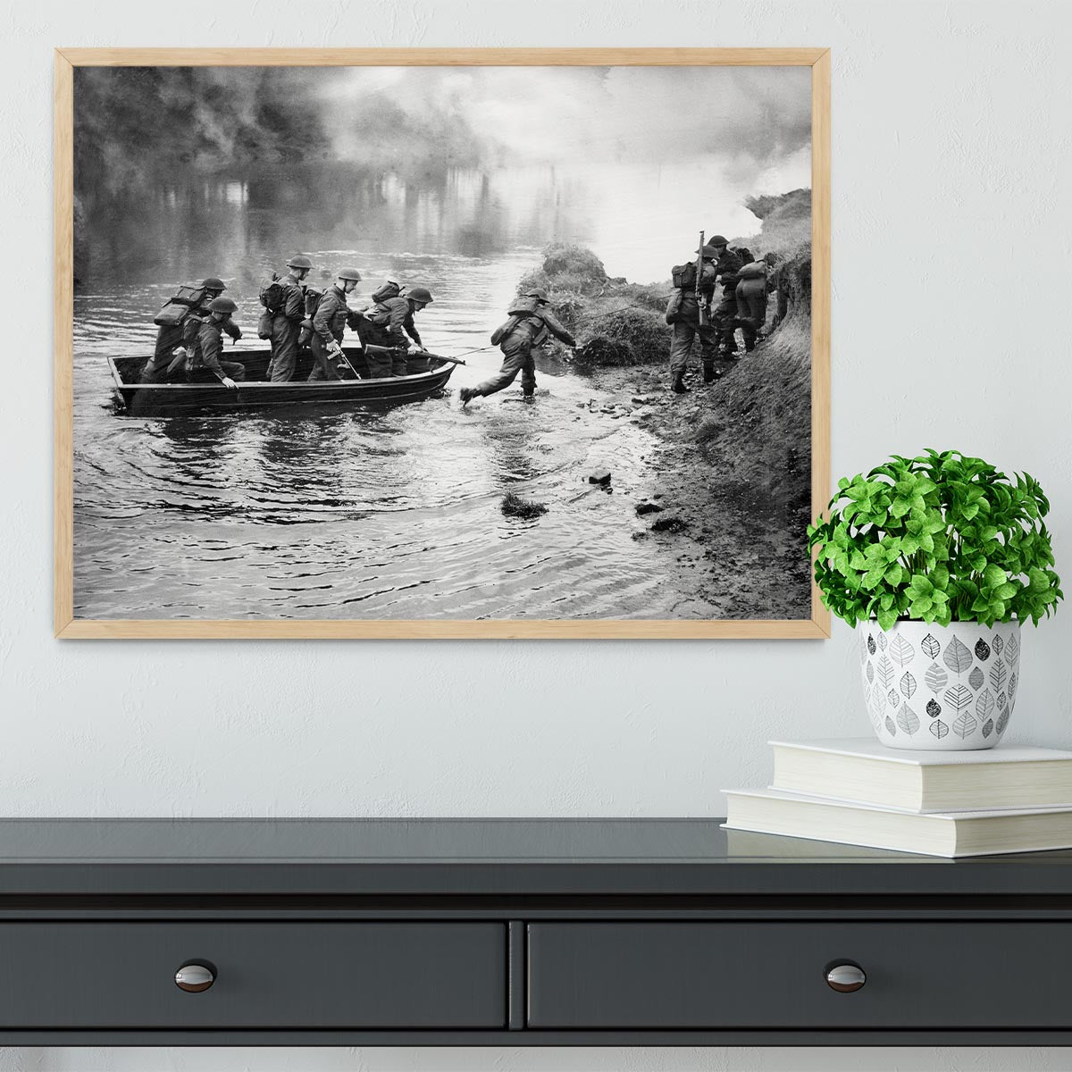 British troops training Framed Print - Canvas Art Rocks - 4