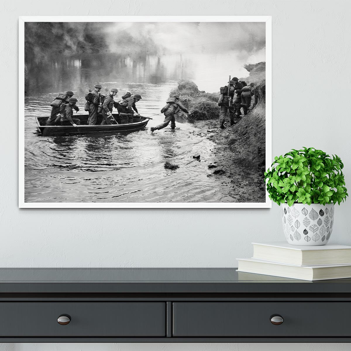 British troops training Framed Print - Canvas Art Rocks -6