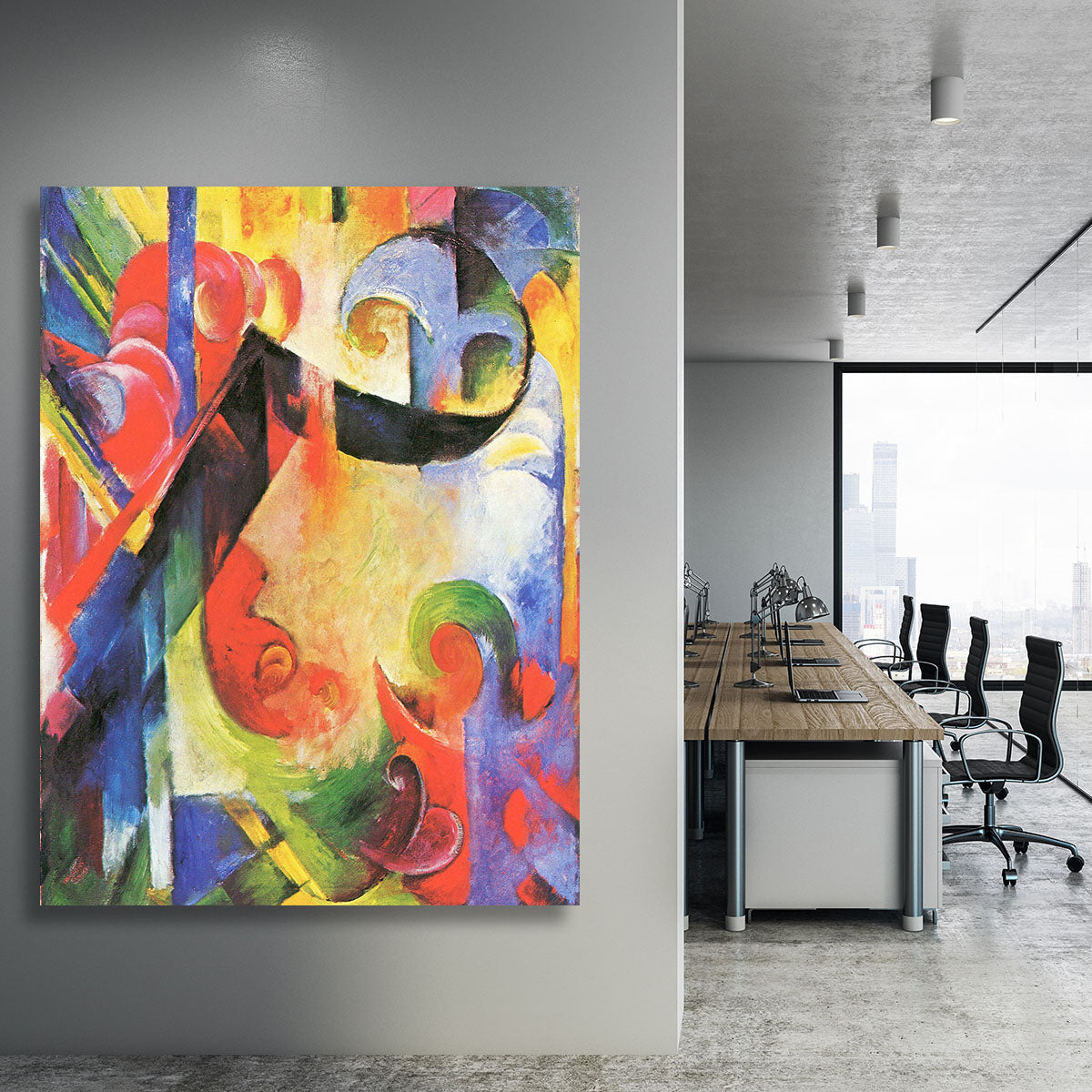 Broken Forms by Franz Marc Canvas Print or Poster - Canvas Art Rocks - 3