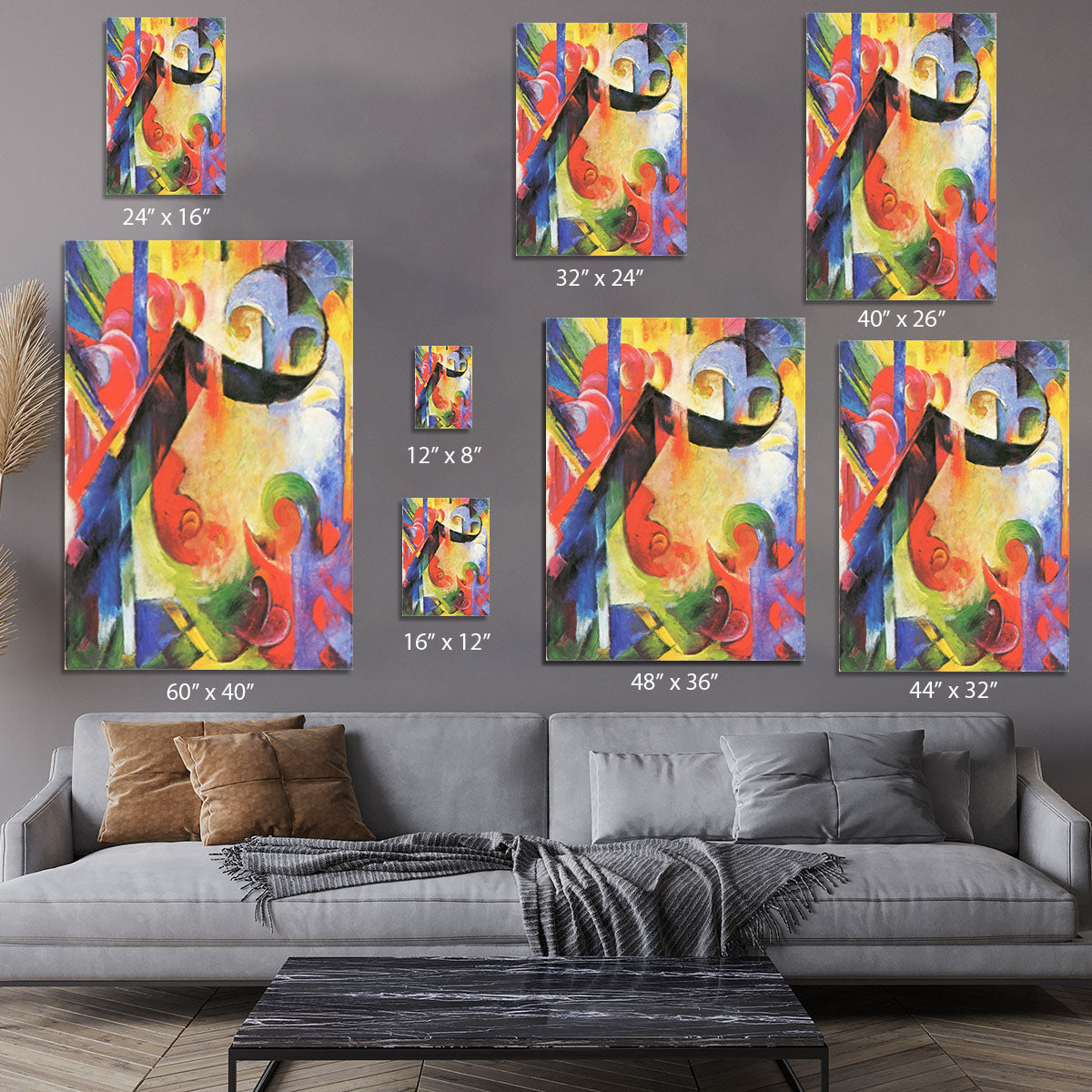 Broken Forms by Franz Marc Canvas Print or Poster - Canvas Art Rocks - 7