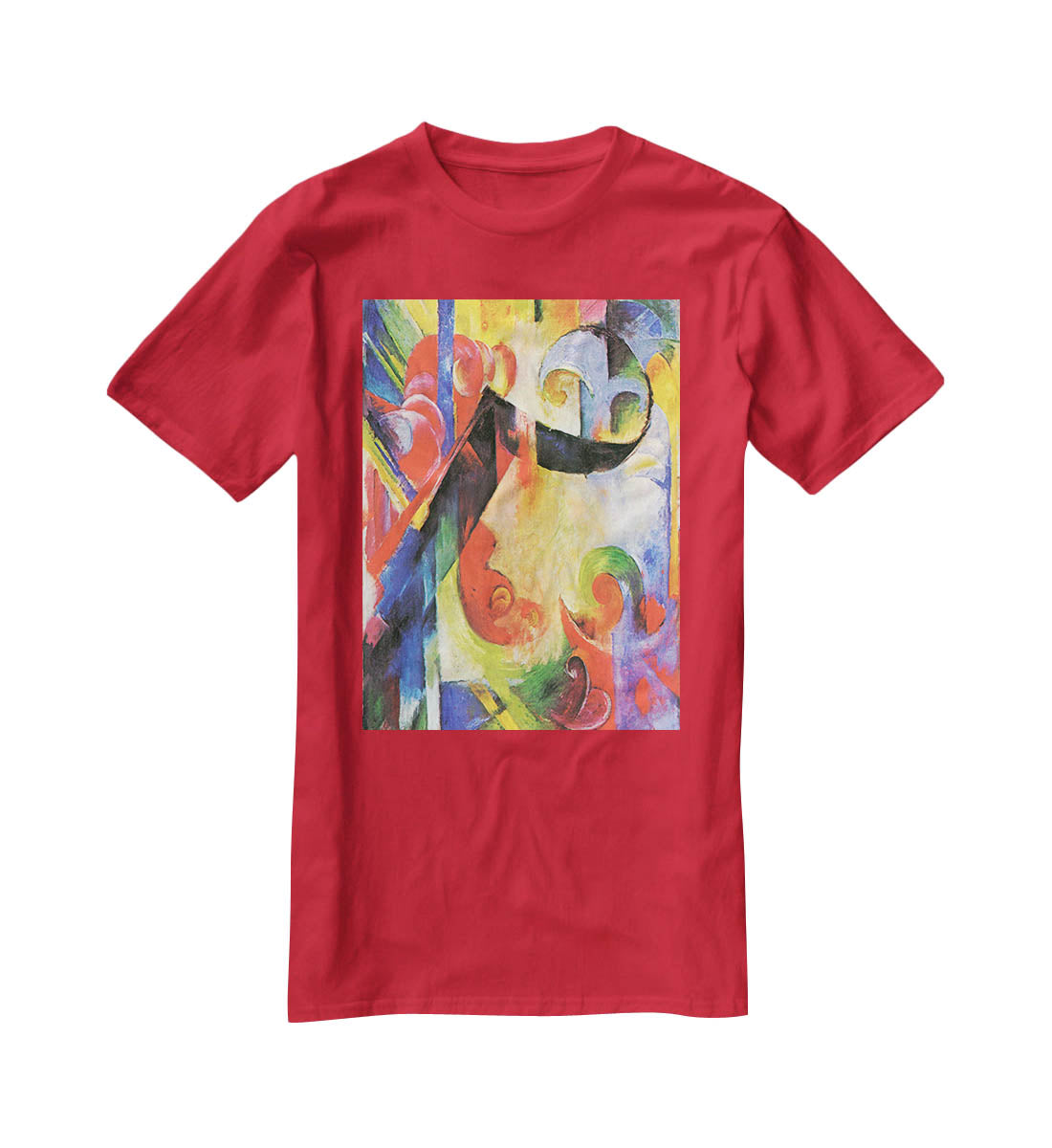 Broken Forms by Franz Marc T-Shirt - Canvas Art Rocks - 4