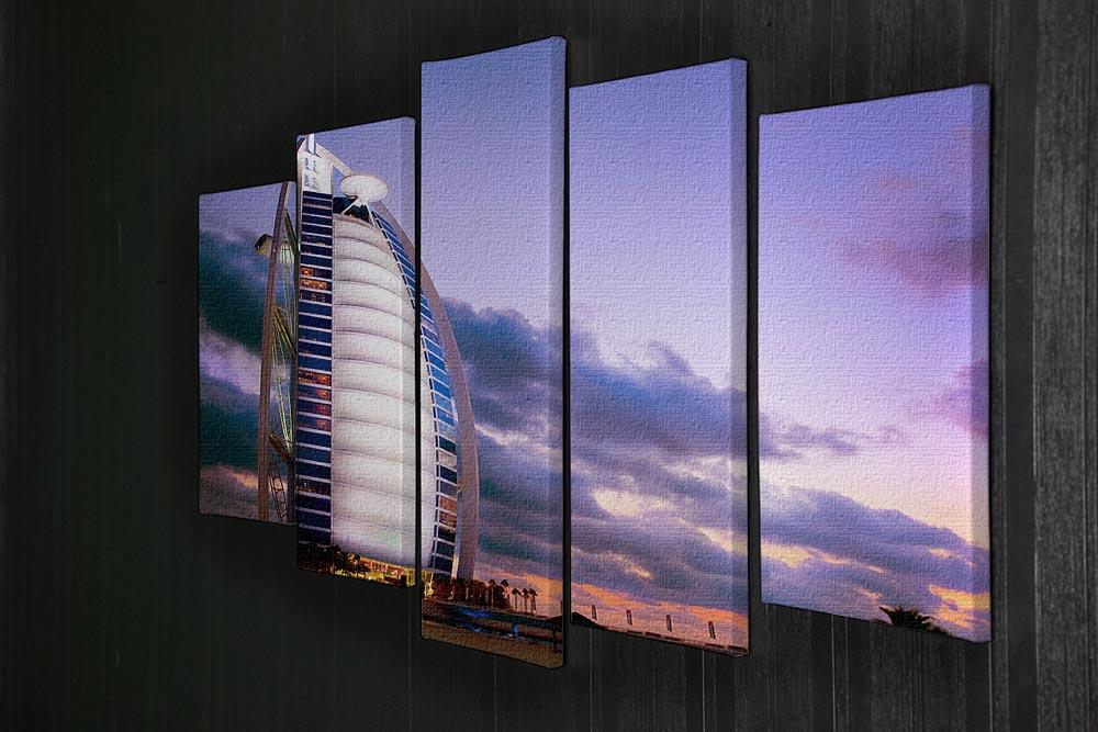 Burj Al Arab hotel 5 Split Panel Canvas - Canvas Art Rocks - 2