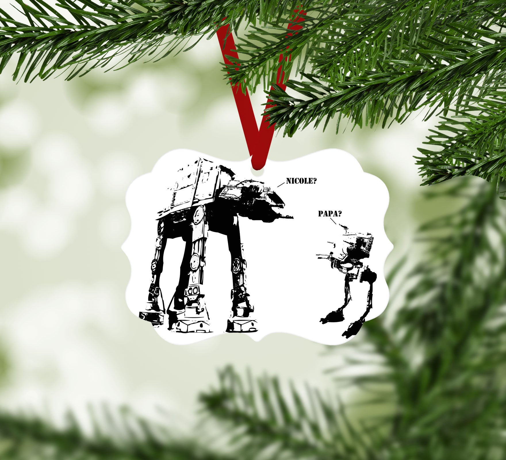 Banksy Atat Christmas Ornament