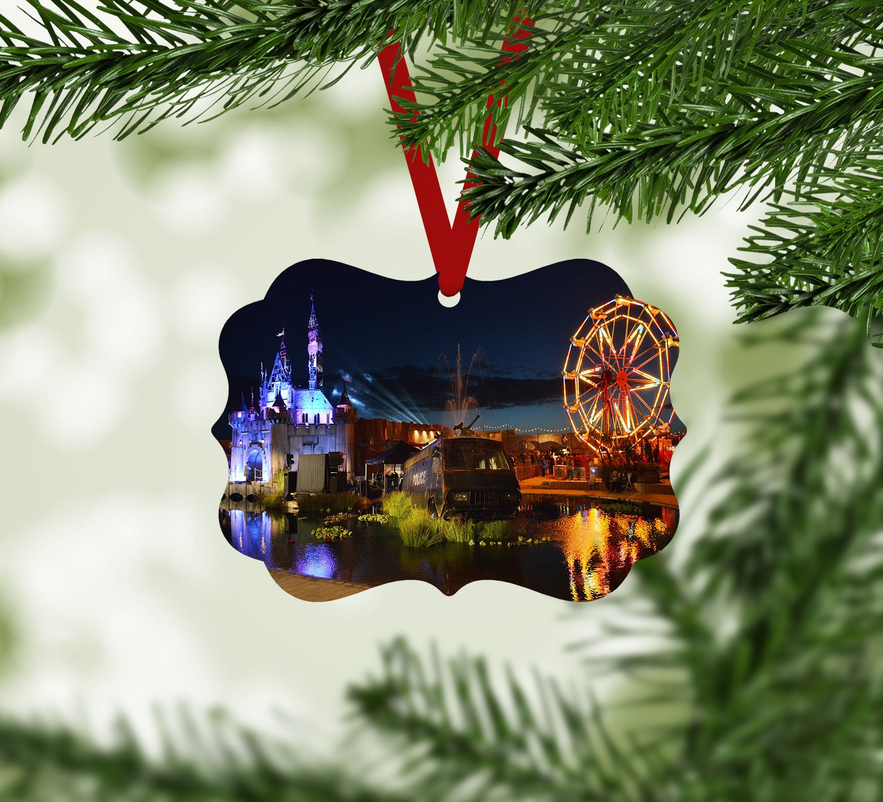 Banksy Dismaland Christmas Ornament