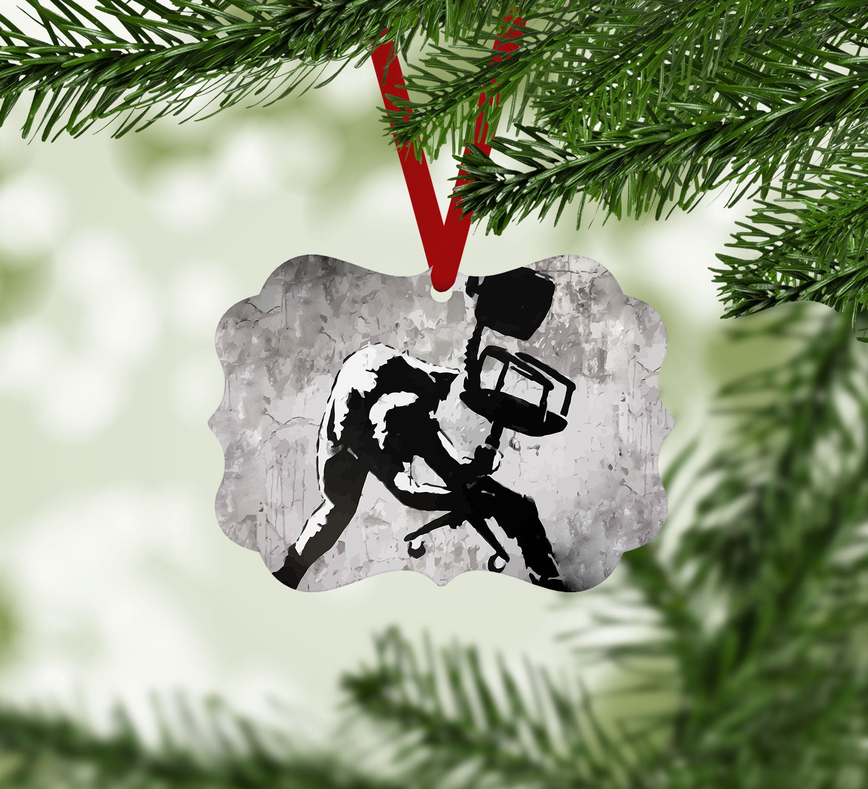 Banksy London Calling Christmas Ornament