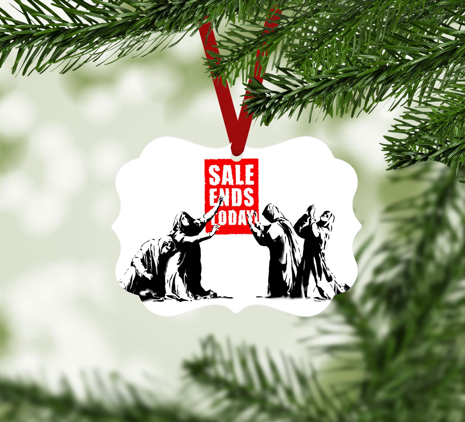 Banksy Sale Ends Today Christmas Ornament