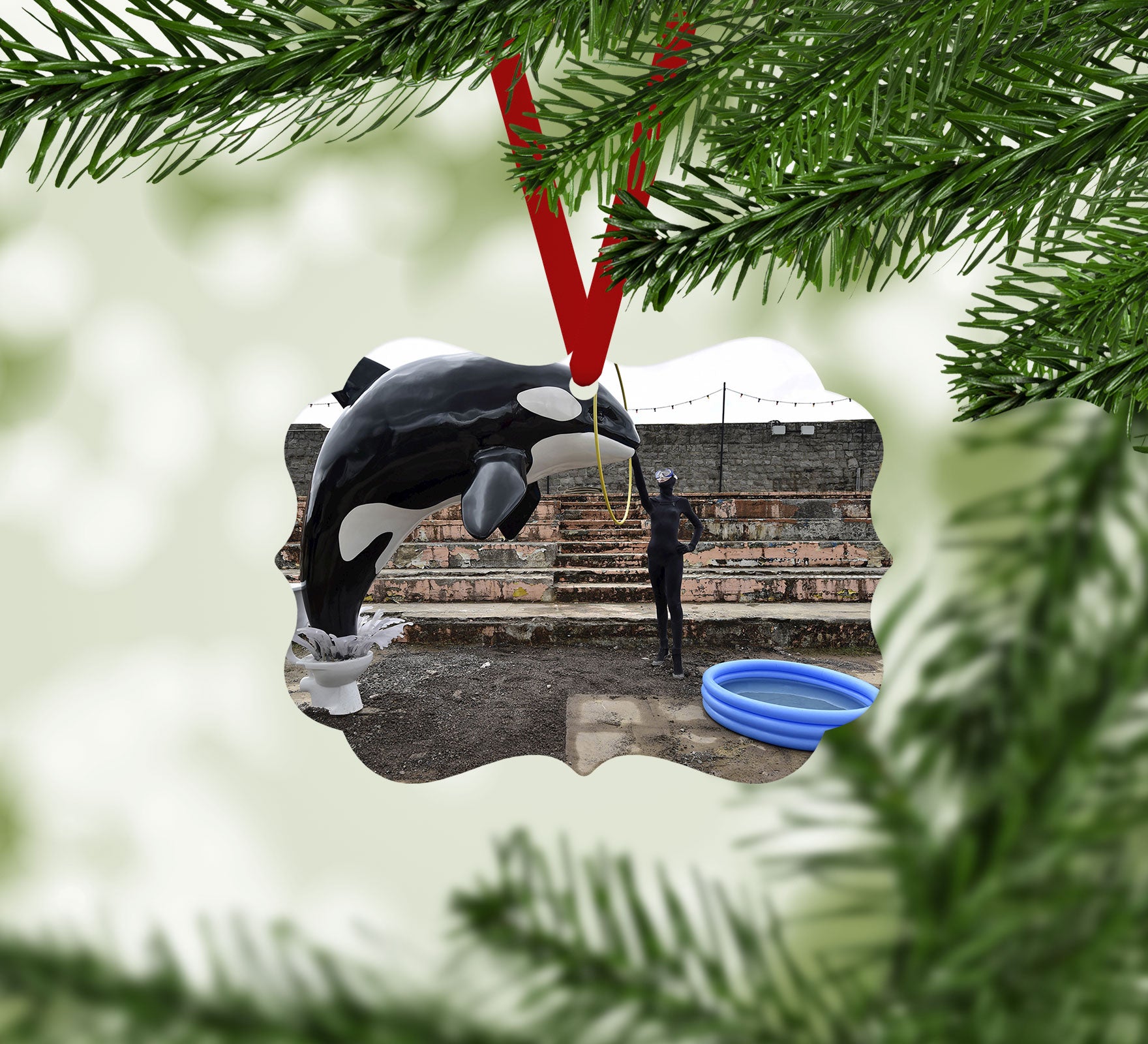 Banksy Seaworld Christmas Ornament