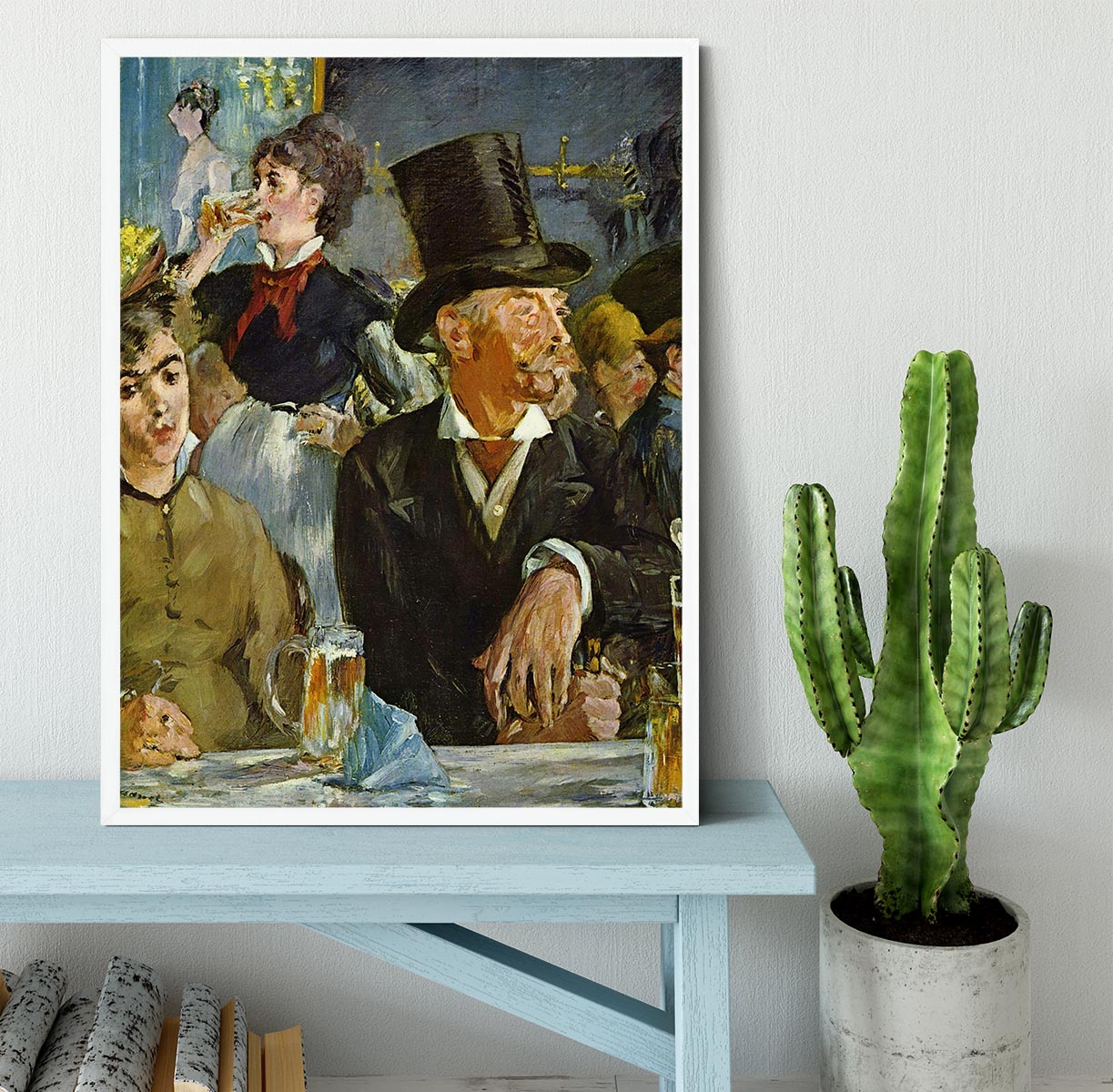 Cafe Concert by Manet Framed Print - Canvas Art Rocks -6
