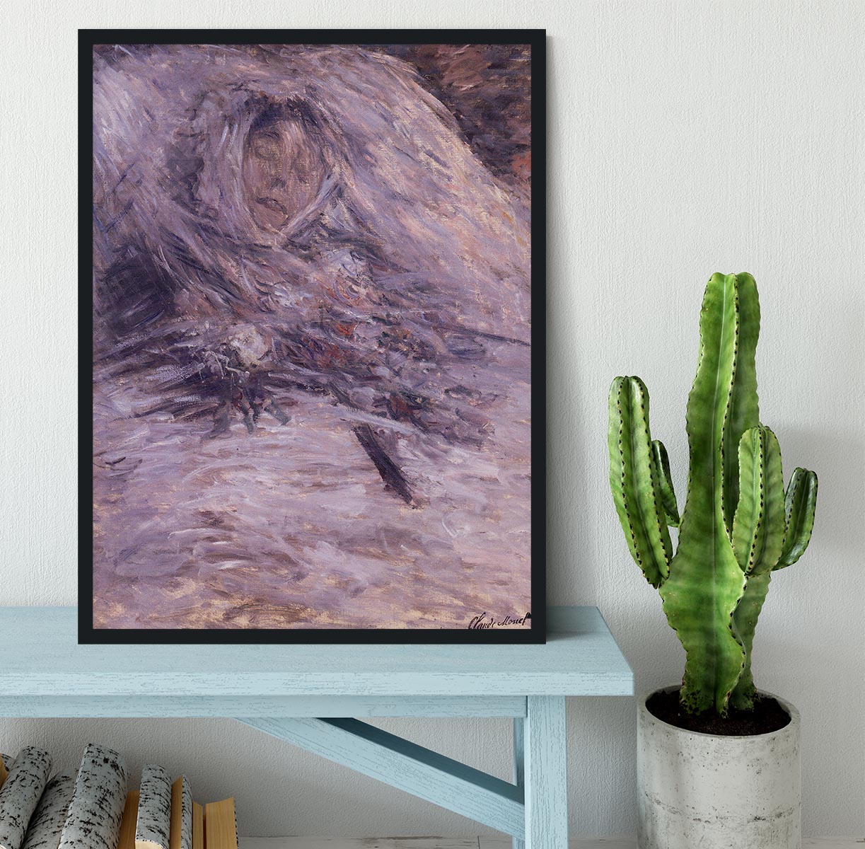 Camille Monet sur son lit de mort by Monet Framed Print - Canvas Art Rocks - 2