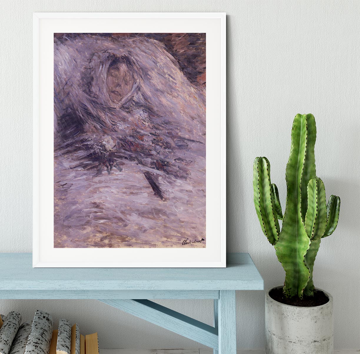 Camille Monet sur son lit de mort by Monet Framed Print - Canvas Art Rocks - 5