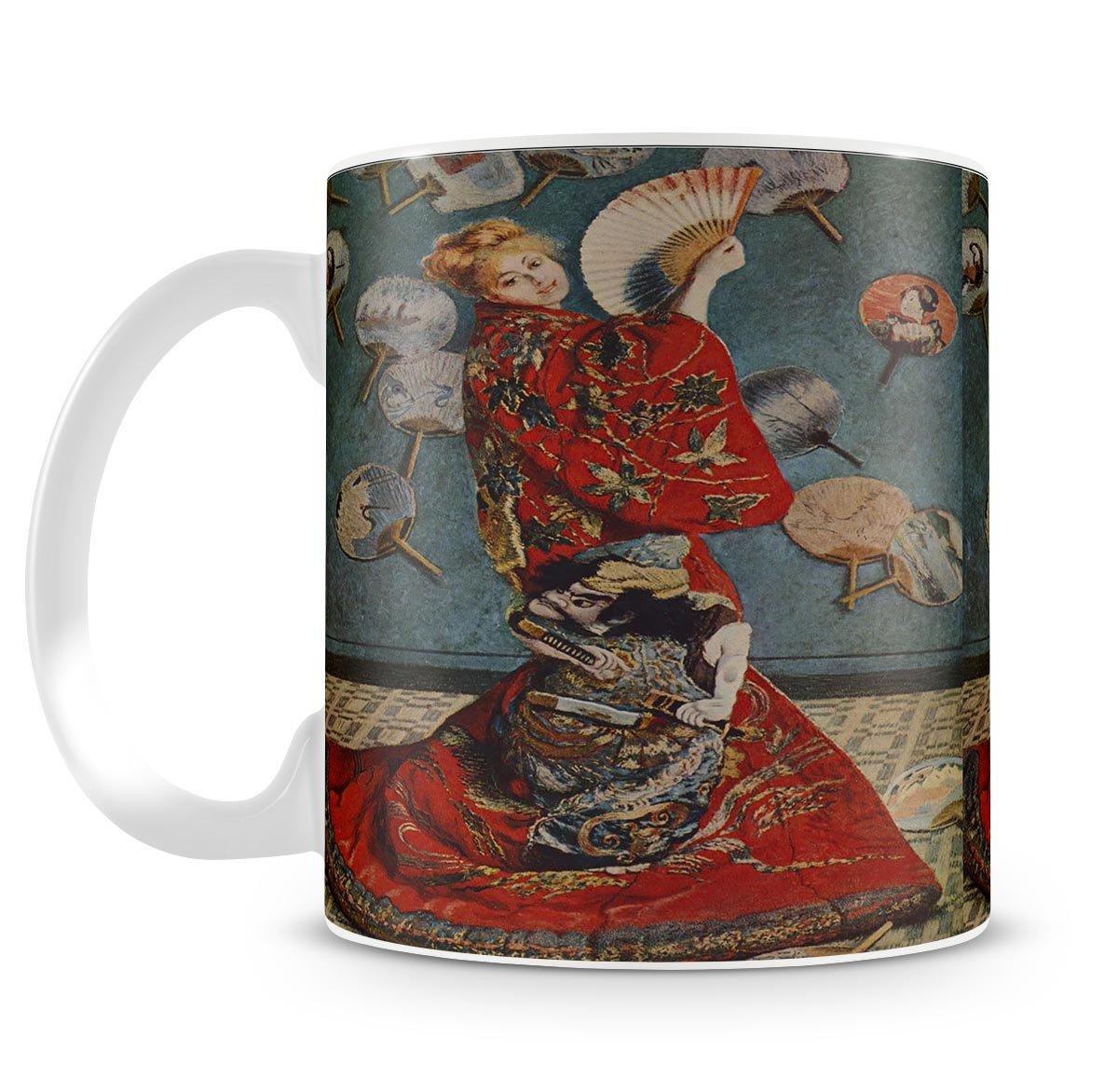 Camille in Japanese dress by Monet Mug - Canvas Art Rocks - 4