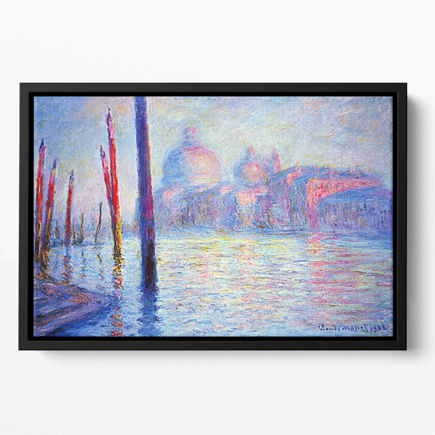 Canal Grand by Monet Floating Framed Canvas
