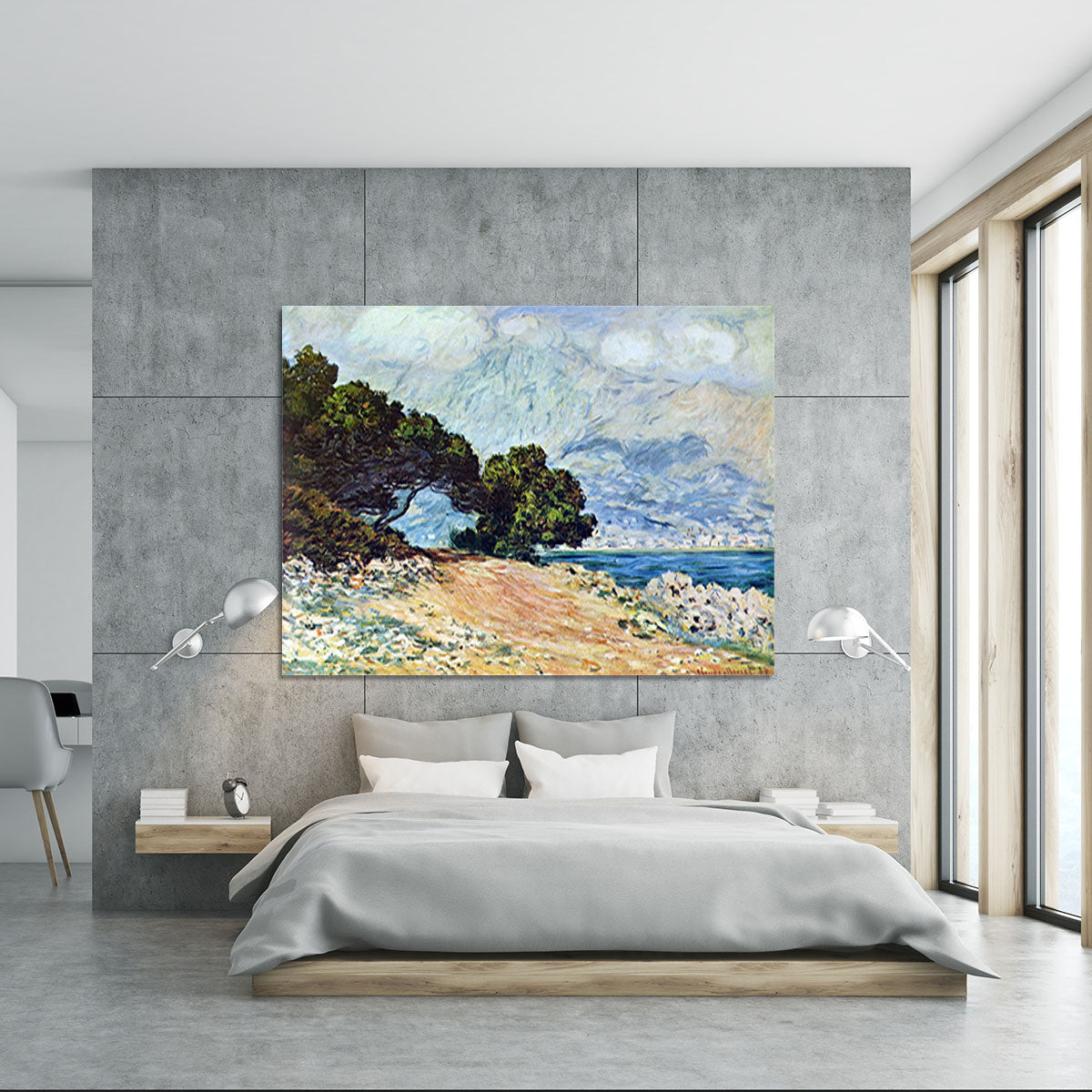 Cape Martin in Menton by Monet Canvas Print or Poster - Canvas Art Rocks - 5