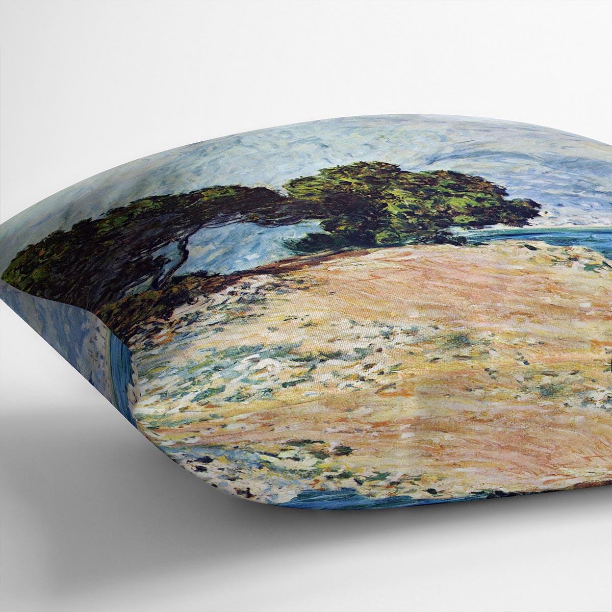 Cape Martin in Menton by Monet Cushion