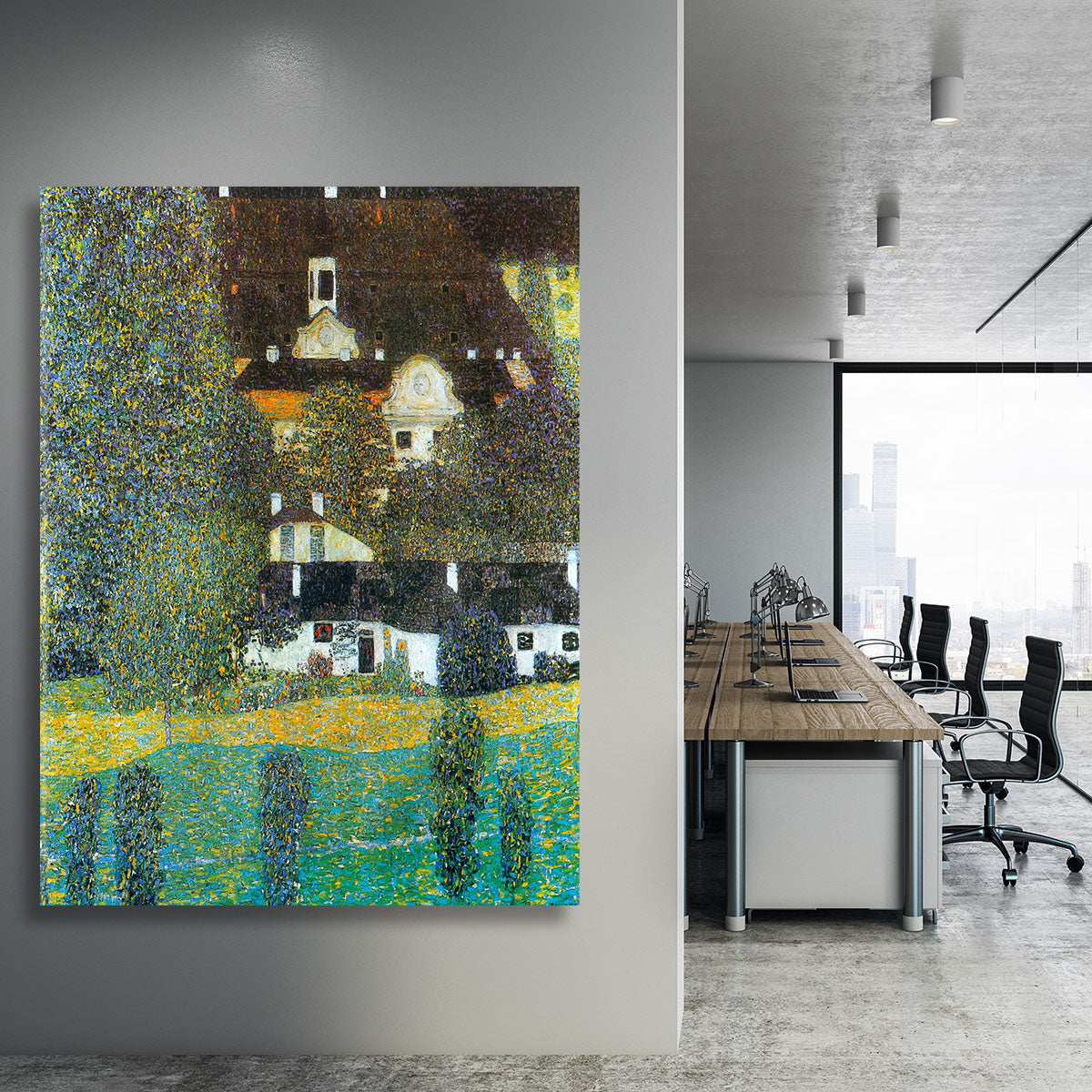 Castle Chamber at Attersee II by Klimt Canvas Print or Poster - Canvas Art Rocks - 3