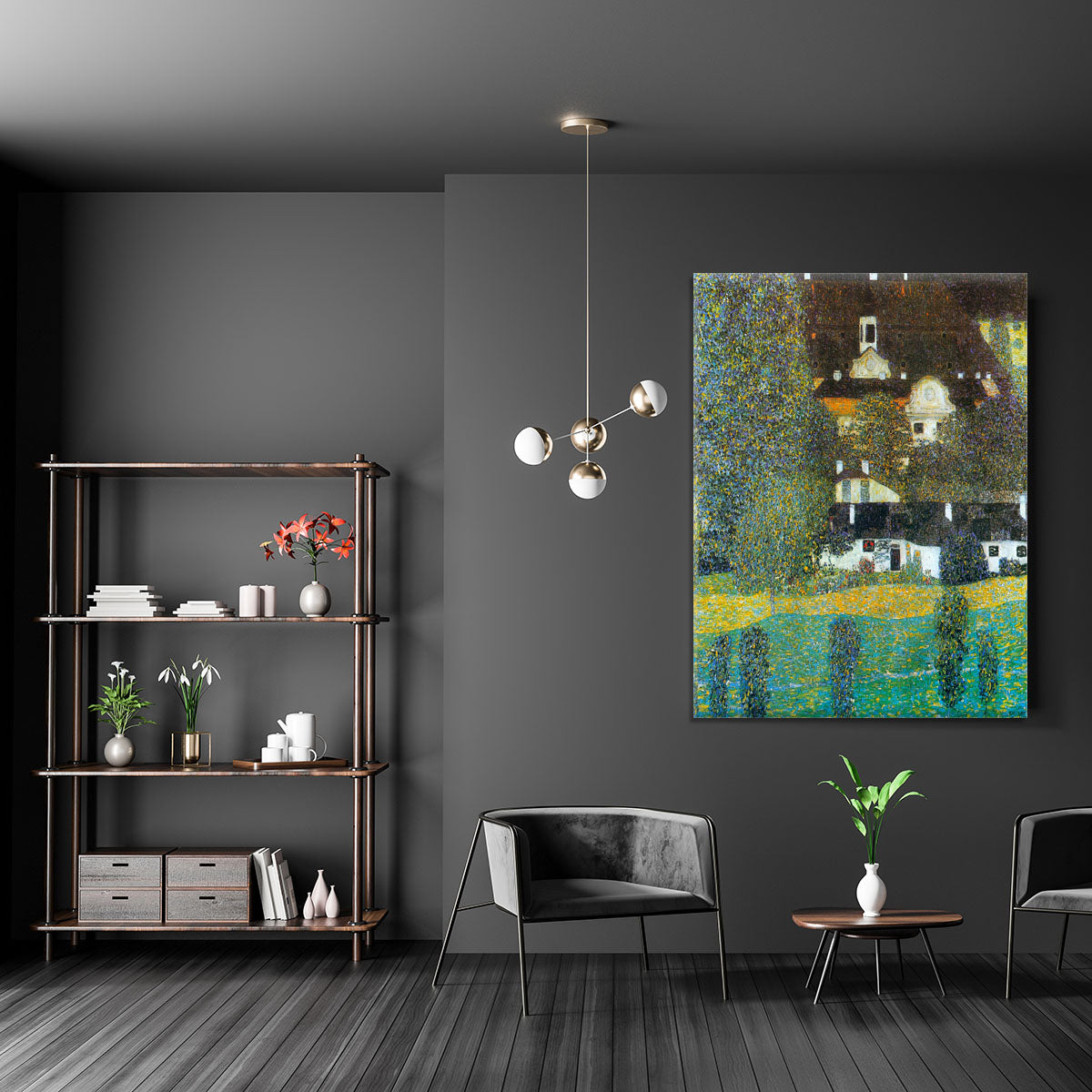 Castle Chamber at Attersee II by Klimt Canvas Print or Poster - Canvas Art Rocks - 5