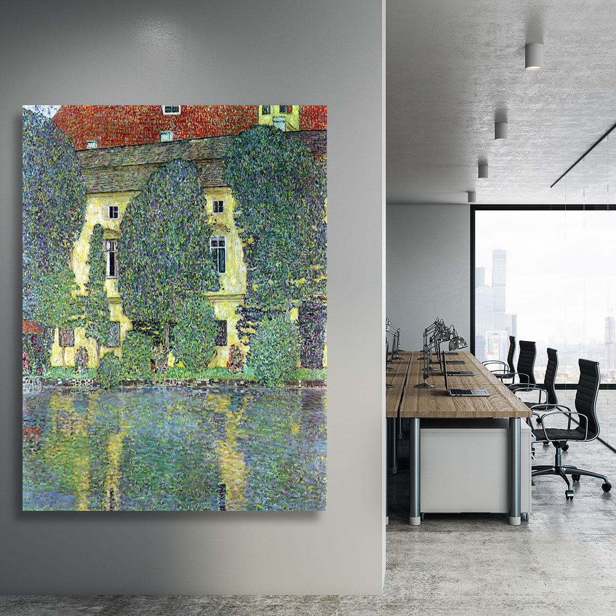 Castle at the Attersee by Klimt Canvas Print or Poster - Canvas Art Rocks - 3