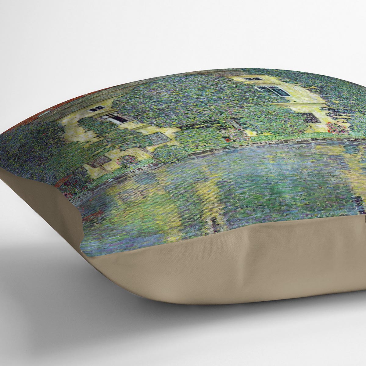 Castle at the Attersee by Klimt Cushion