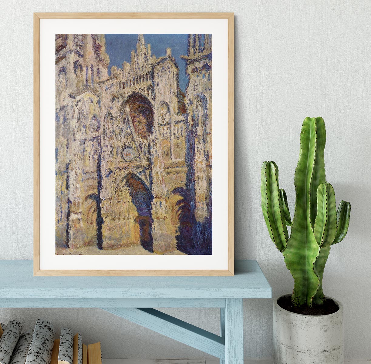 Cathedral at Rouen by Monet Framed Print - Canvas Art Rocks - 3