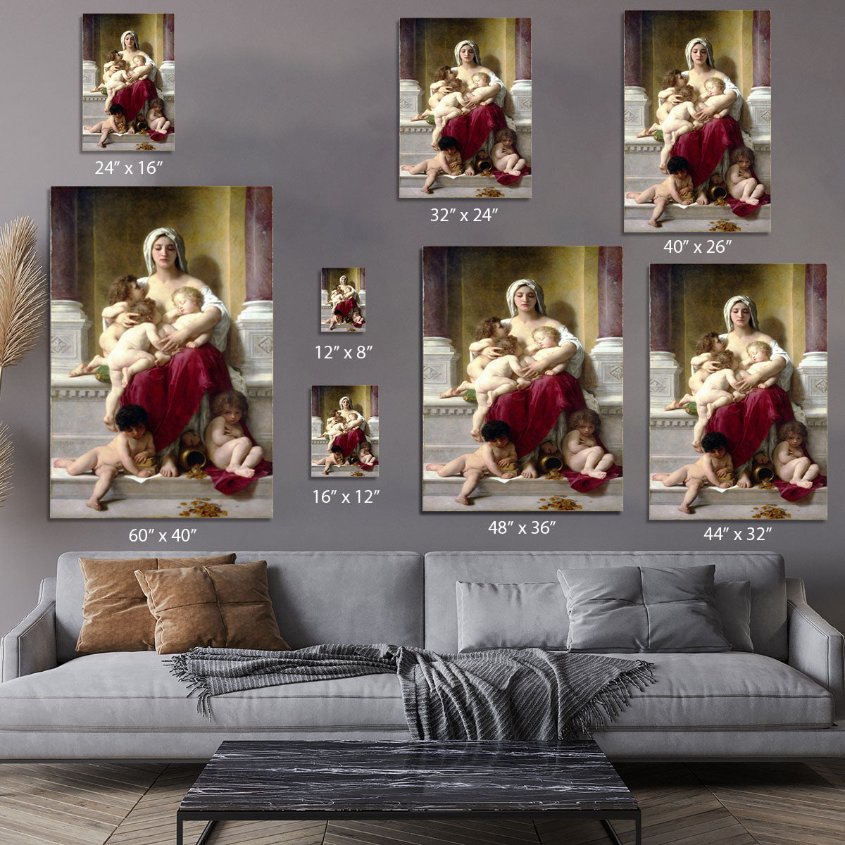 Charity By Bouguereau Canvas Print or Poster - Canvas Art Rocks - 7