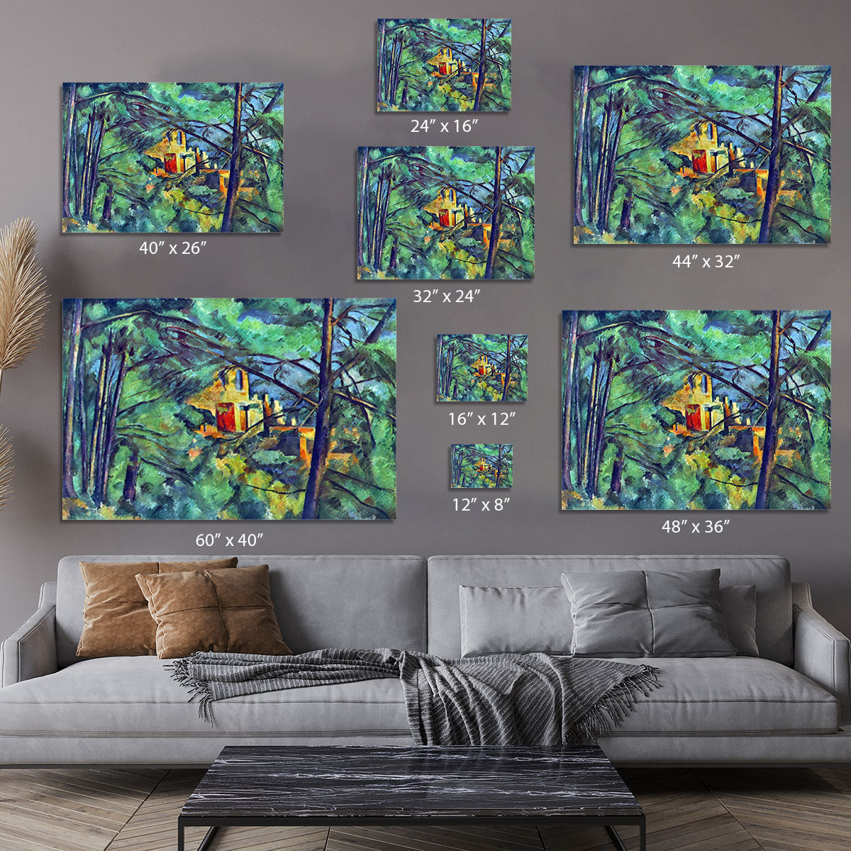 Chateau Noir by Cezanne Canvas Print or Poster - Canvas Art Rocks - 7