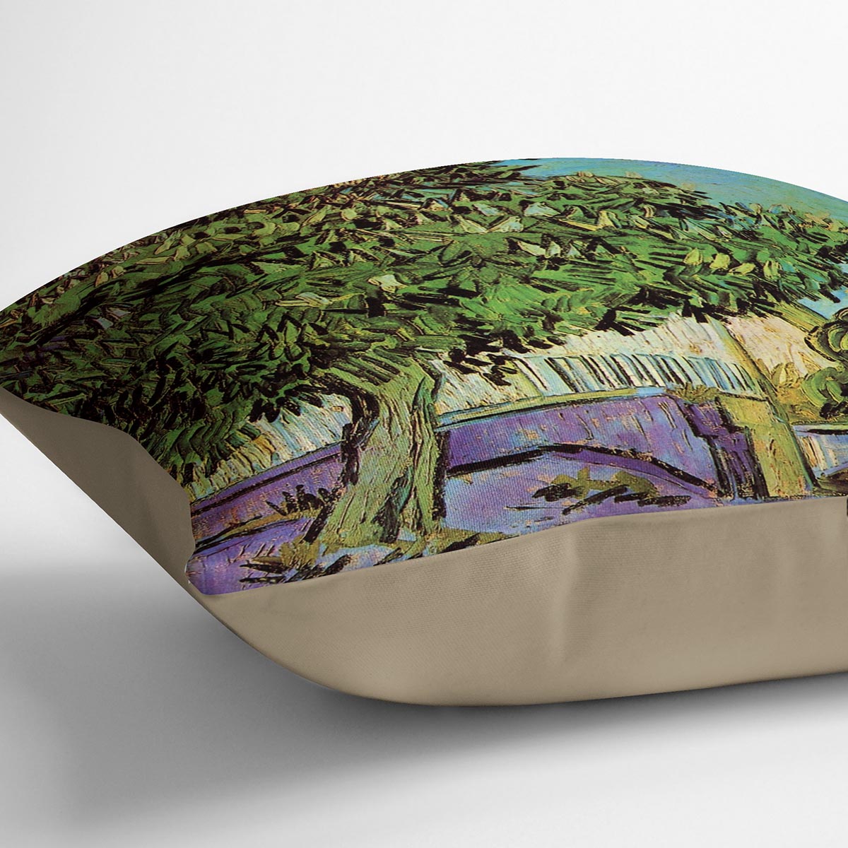 Chestnut Tree in Blossom by Van Gogh Cushion