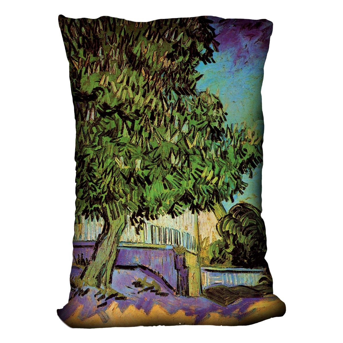 Chestnut Tree in Blossom by Van Gogh Cushion