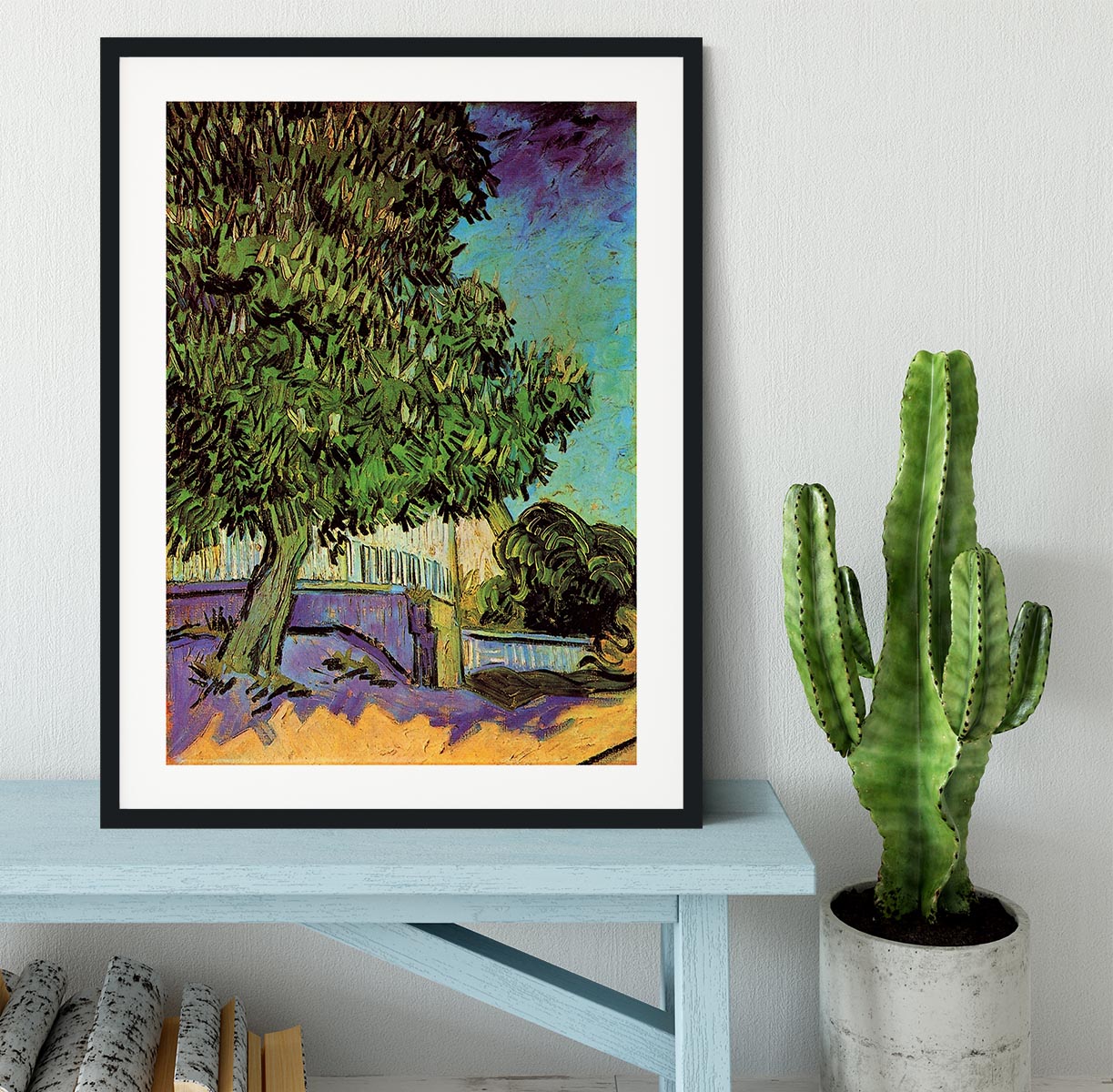 Chestnut Tree in Blossom by Van Gogh Framed Print - Canvas Art Rocks - 1