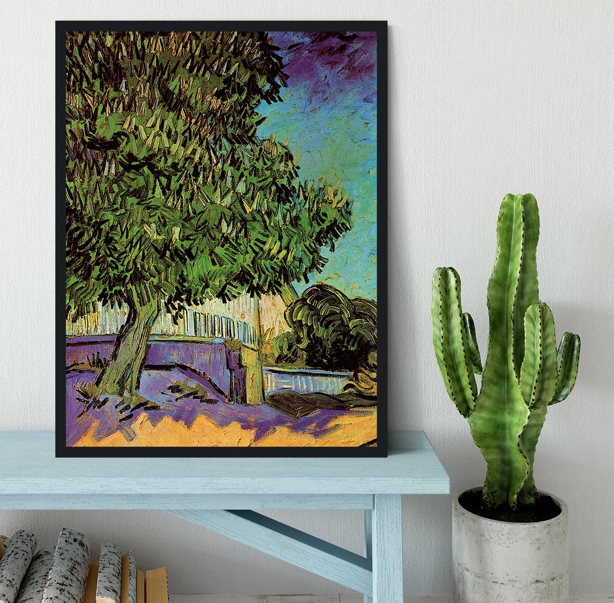 Chestnut Tree in Blossom by Van Gogh Framed Print - Canvas Art Rocks - 2