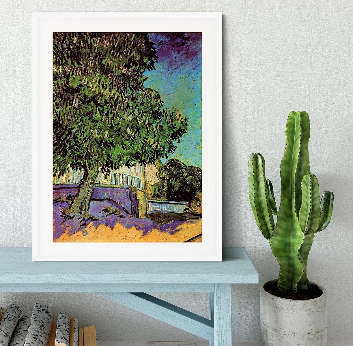 Chestnut Tree in Blossom by Van Gogh Framed Print - Canvas Art Rocks - 5